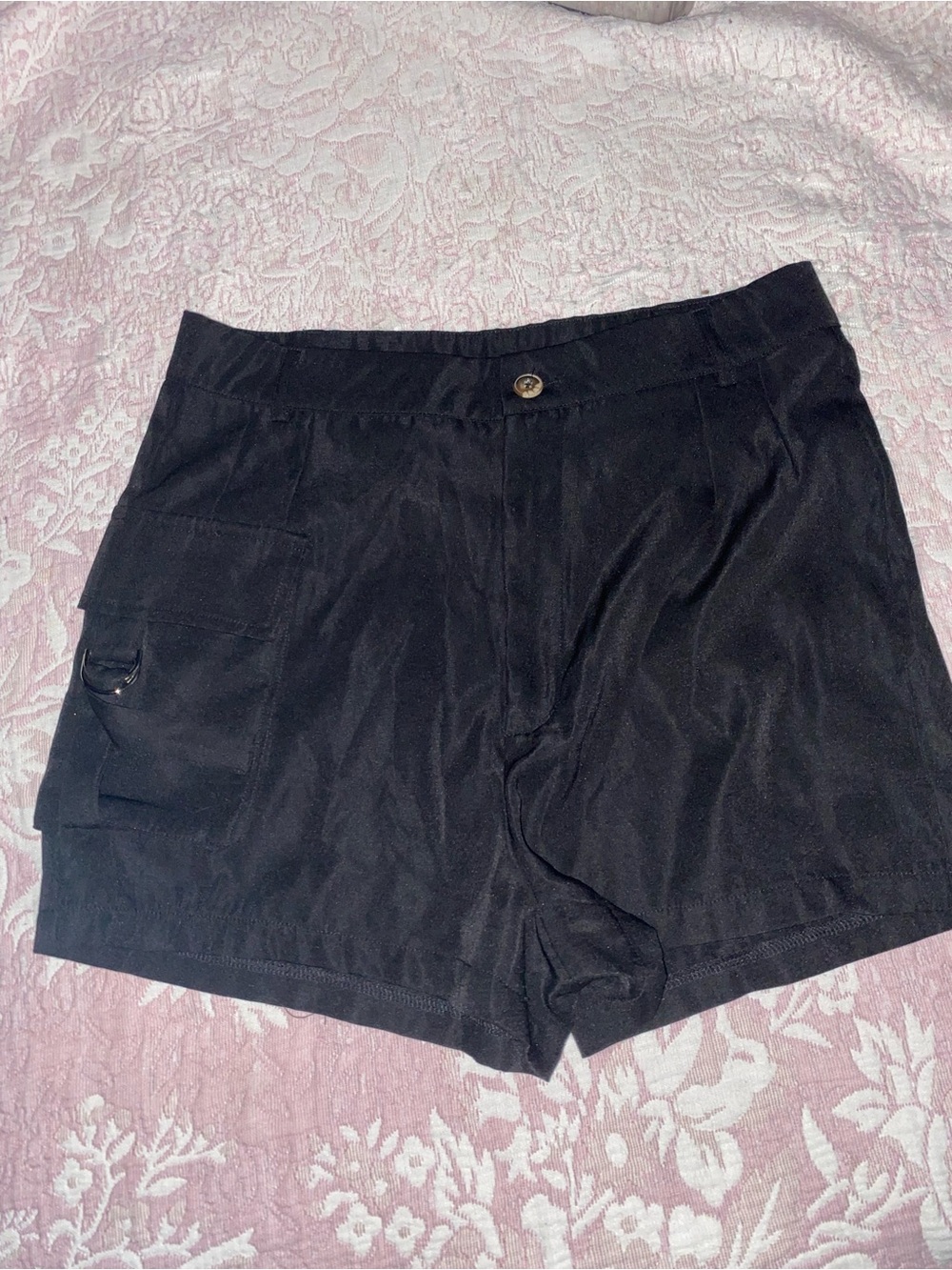 SHEIN Black High-Waist Casual Women's Shorts
